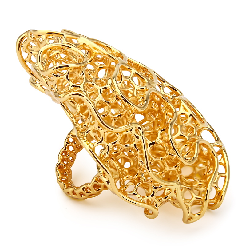 Women'S Fashion Website - IVOG 여성용 할로우 아웃 18K 금도금