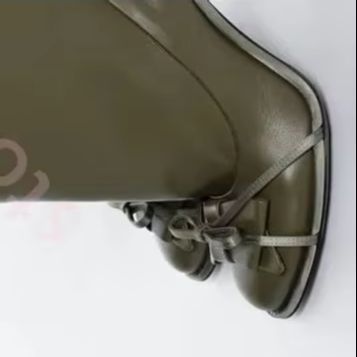 Women'S Fashion Boots 2025 - 2026 가을 그린 라운드 보우 니하이