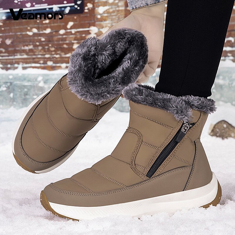 Women'S Fashion Hiking Boots - 패션 여성 스노우 부츠 하이탑 겨울