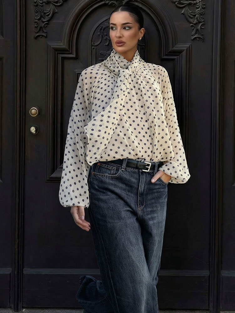 Women'S Fashion Trends 2026 Spring Summer - HH 여성 패션 빈티지 물방울 무늬