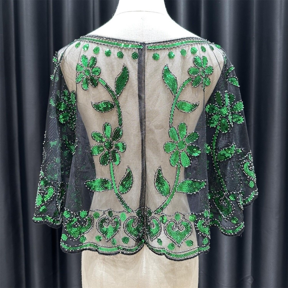 Women'S Fashion In The 1920S - 새로운 1920년대 스타일 숄더 숄 반짝이는