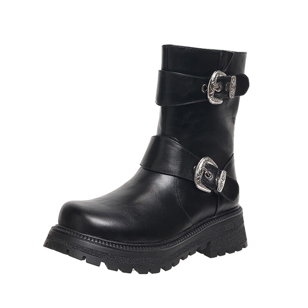 Women'S Fashion Hiking Boots - 여성 패션과 발목 전투 부츠 둥근