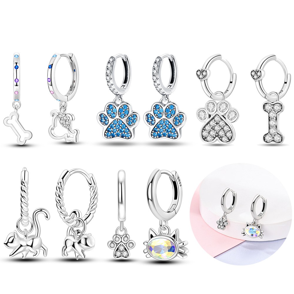 Women'S Fashion Website - 실버 색상 개 고양이 동물 발