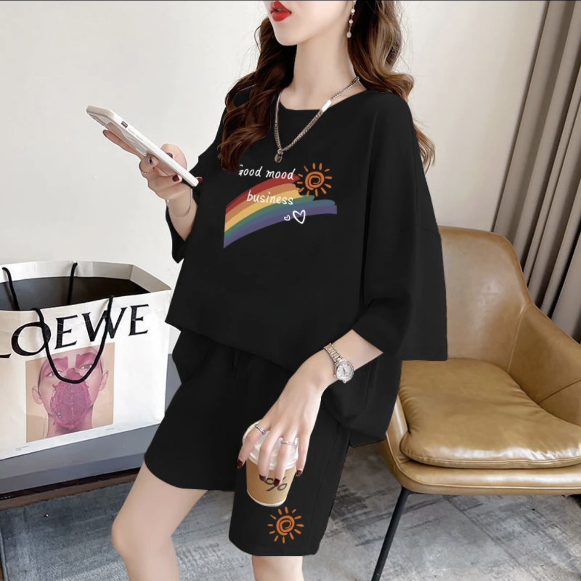 Women Top Fashion - 패션 여성 여름 반바지 세트, 스포츠웨어,