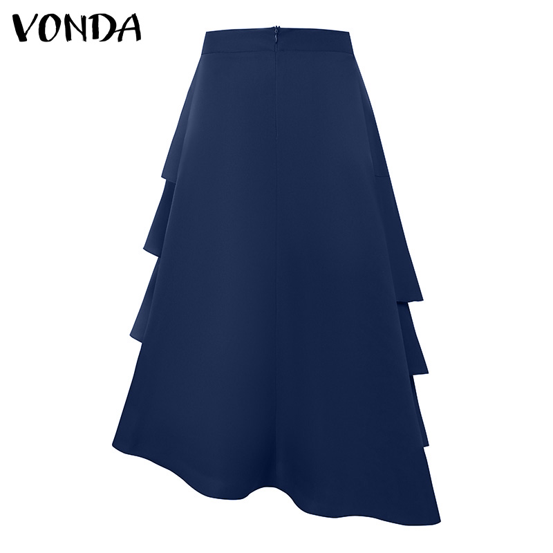 VONDA 플러스 사이즈 5XL 여성 롱 맥시 스커트  - Women'S Fashion Layering 리뷰 및 가격