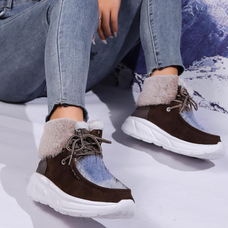 2025년 겨울 여성용 패션 인조 모피 레이스업 스노우 - Women'S Fashion Hiking Boots 리뷰 및 가격
