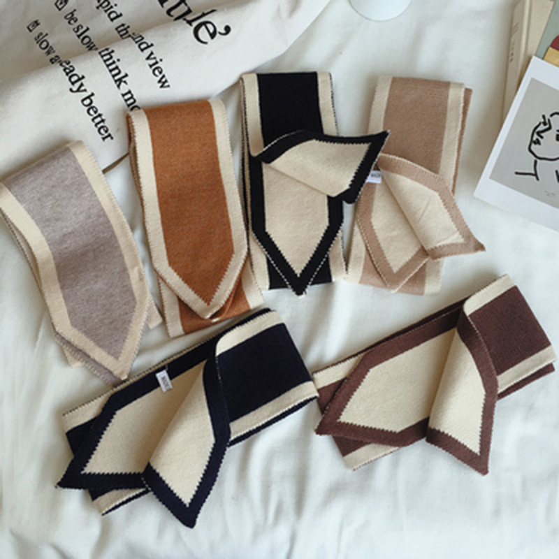 패션 솔리드 컬러 더블 레이어 니트 울 따뜻한 스카프, - Women'S Fashion Layering 리뷰 및 가격