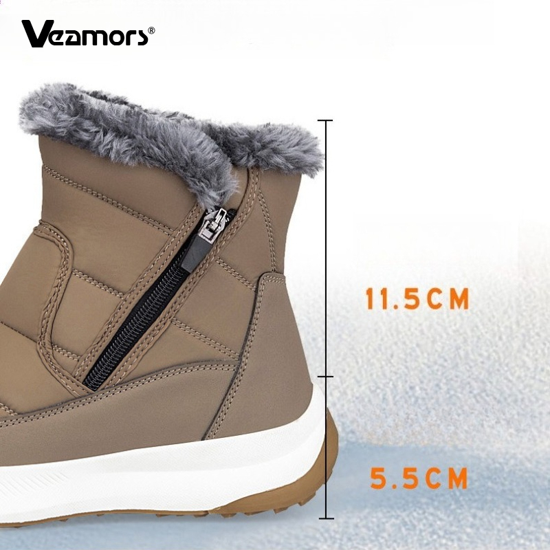 패션 여성 스노우 부츠 하이탑 겨울 면화 신발 플러시  - Women'S Fashion Hiking Boots 리뷰 및 가격