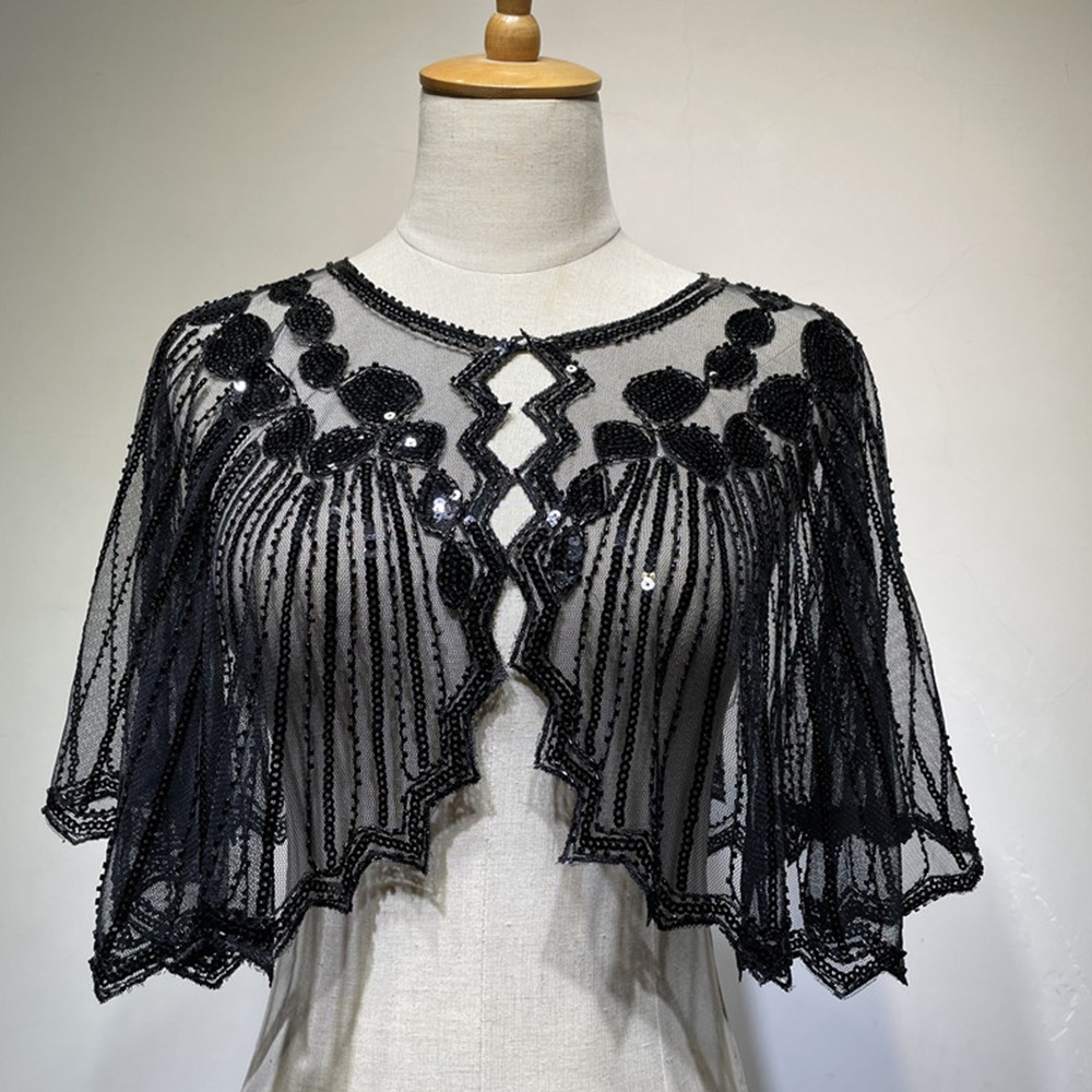 1920년대 여성 플래퍼 숄 파티 숄 스팽글 데코 숄  - Women'S Fashion In The 1920S 리뷰 및 가격