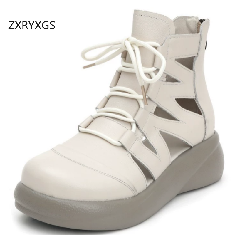 ZXRYXGS 탑 레이어 소가죽 로마 샌들 여성용 쿨  - Women'S Fashion Layering 리뷰 및 가격