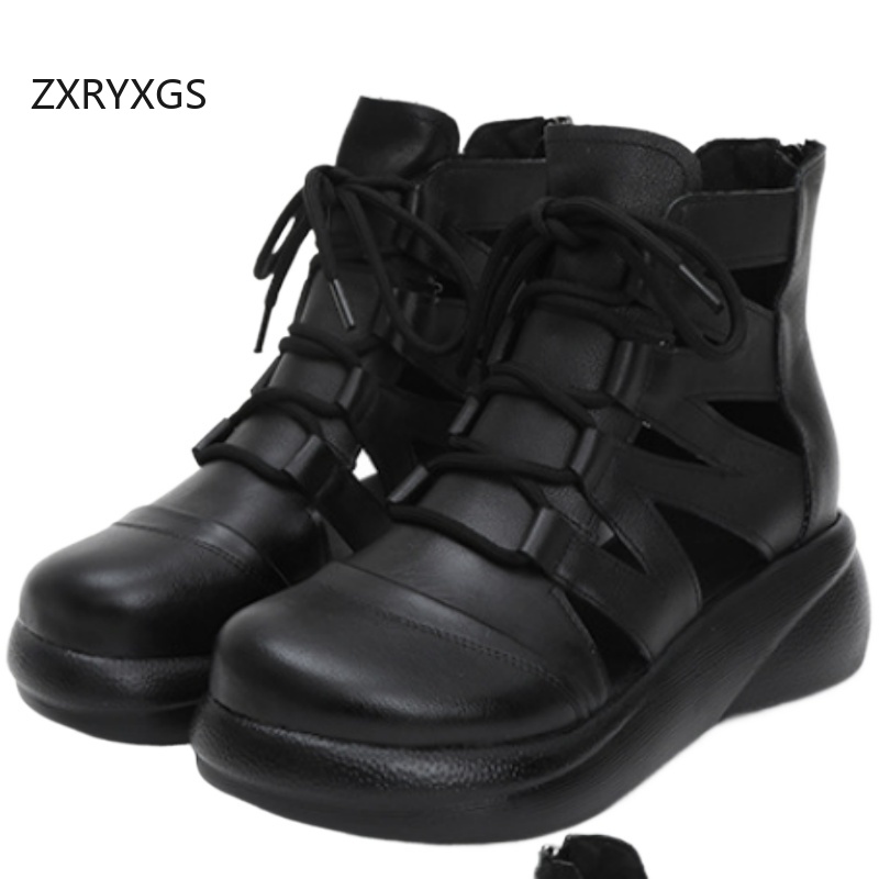 ZXRYXGS 탑 레이어 소가죽 로마 샌들 여성용 쿨  - Women'S Fashion Layering 리뷰 및 가격