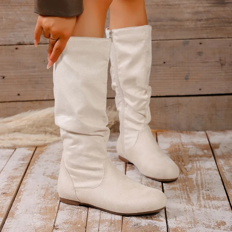 2025 겨울 신상 패셔너블 사이드 지퍼 롱부츠 레트로 - Women'S Fashion Boots 2025 리뷰 및 가격