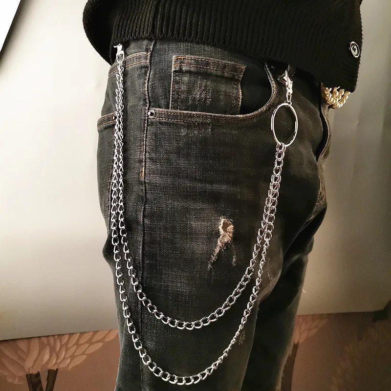레이어 메탈 벨트 체인 펑크 훅 메탈 허리 지갑 키체인 - Women'S Fashion Layering 리뷰 및 가격
