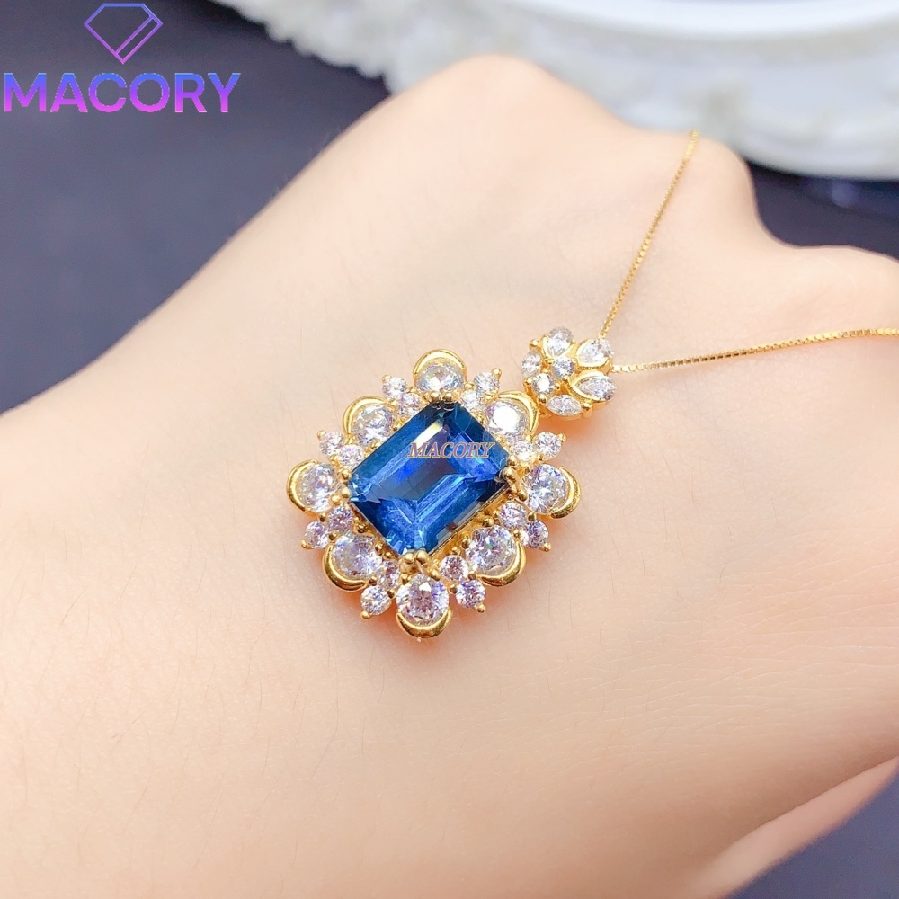 내추럴 런던 블루 토파즈 펜던트 목걸이 S925 스털링 - Women'S Fashion London 리뷰 및 가격