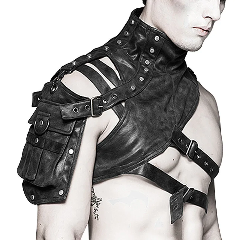Steampunk 중세 가죽 갑옷 남성 여성을위한 주머 - Women'S Fashion Leather Jacket 리뷰 및 가격