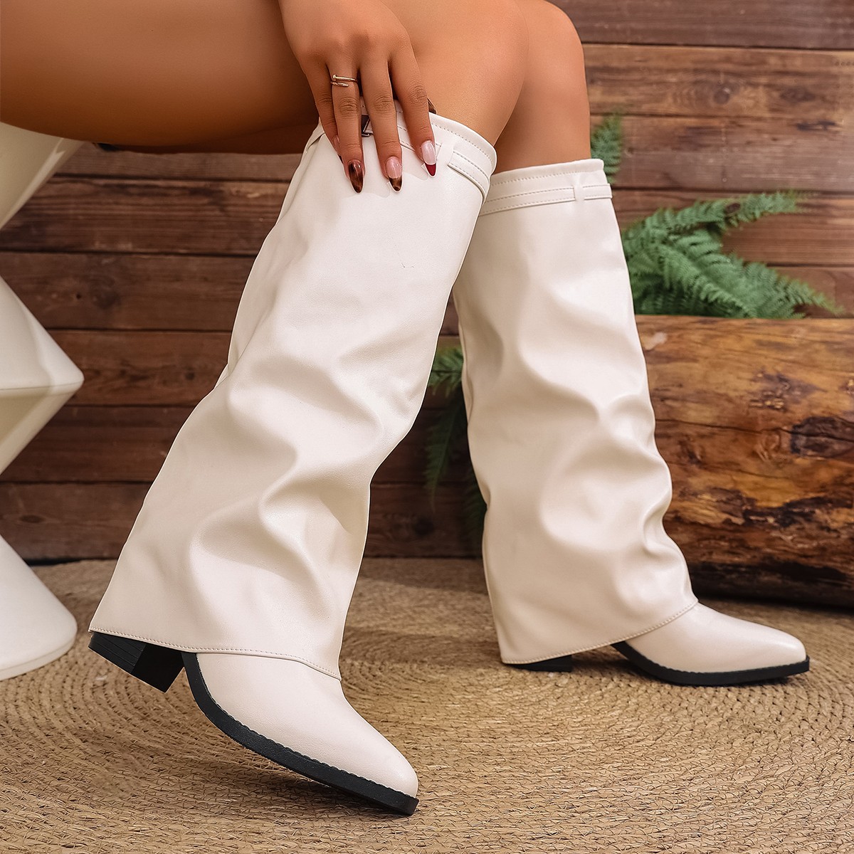 2025 패션 하이힐 니하이 부츠 여성 펑크 포인티드  - Women'S Fashion Boots 2025 리뷰 및 가격