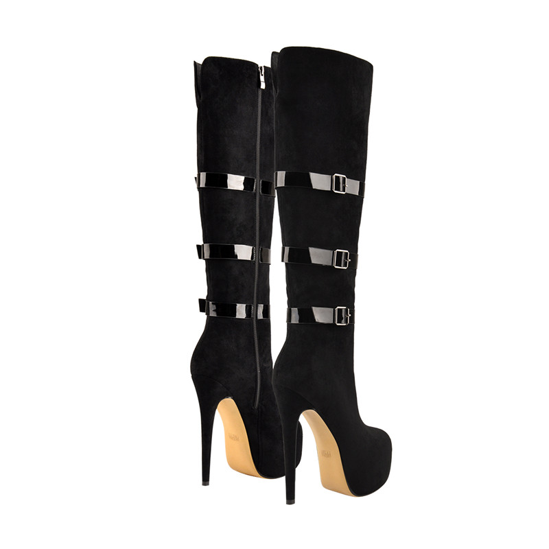 Onlymaker 여성용 하이힐 플랫폼 스틸레토 버클, - Women'S Fashion Boots 리뷰 및 가격
