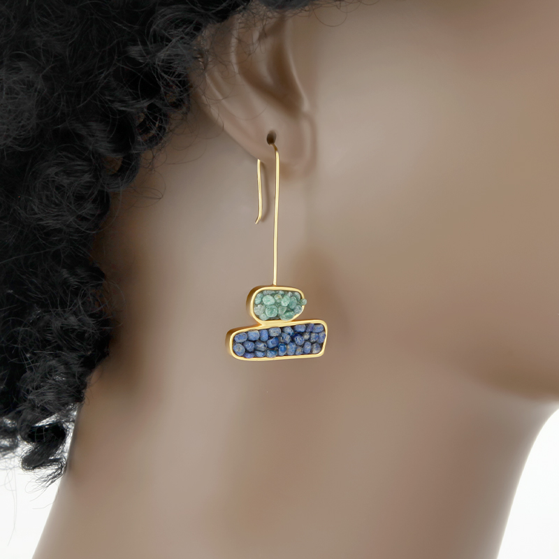 IVOG 여성용 가벼운 럭셔리 반 귀걸이, 황동 걸이  - Women'S Fashion Website 리뷰 및 가격