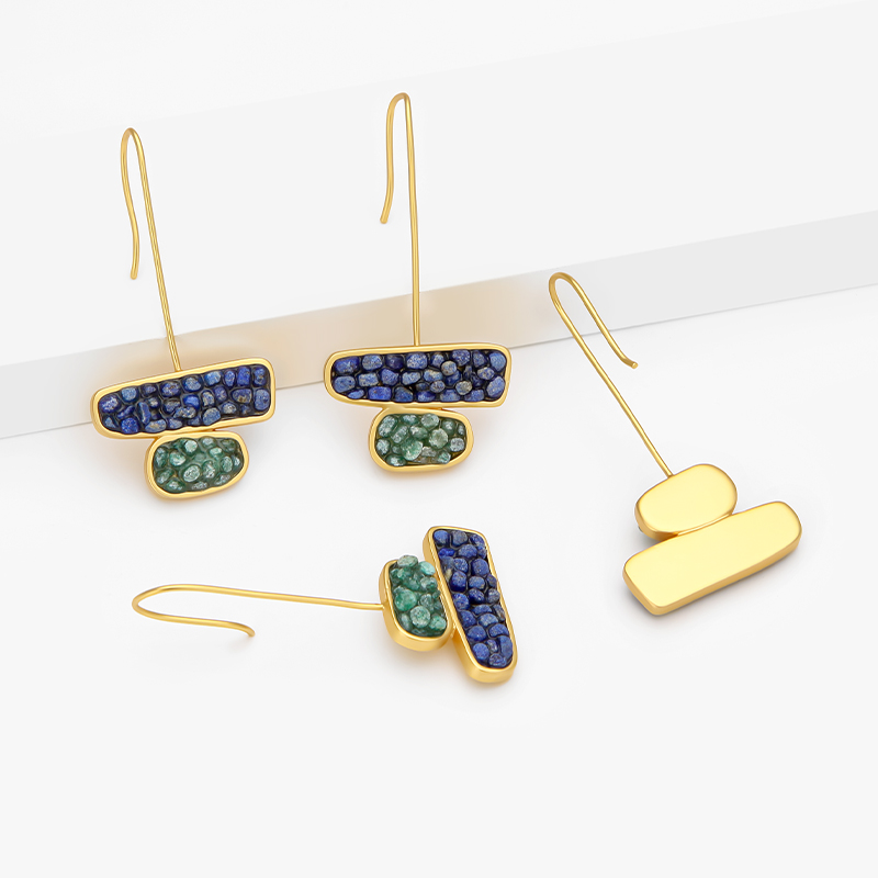 IVOG 여성용 가벼운 럭셔리 반 귀걸이, 황동 걸이  - Women'S Fashion Website 리뷰 및 가격