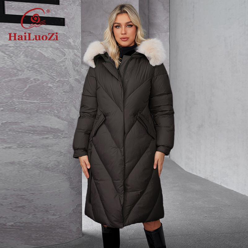 HaiLuoZi 2024 겨울 플러스 사이즈 롱 파카  - Women'S Fashion Long Coat 리뷰 및 가격