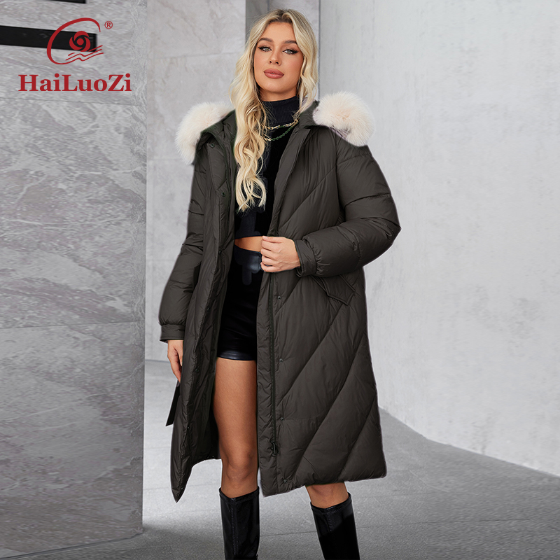 HaiLuoZi 2024 겨울 플러스 사이즈 롱 파카  - Women'S Fashion Long Coat 리뷰 및 가격