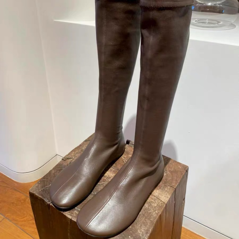 2025년 신상 여성 하이 부츠 플랫 가죽 신발 패션  - Women'S Fashion Boots 2025 리뷰 및 가격