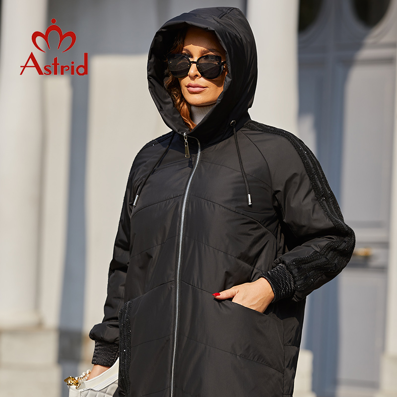 Astrid-파카 플러스 사이즈 패딩 코트 후드 패션  - Women'S Fashion Long Coat 리뷰 및 가격