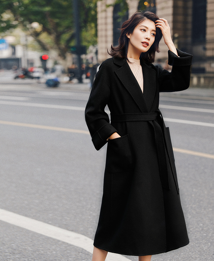 올링젠틀 여성용 롱 코트 플랫 칼라 재킷 패션 패치 포 - Women'S Fashion Long Coat 리뷰 및 가격