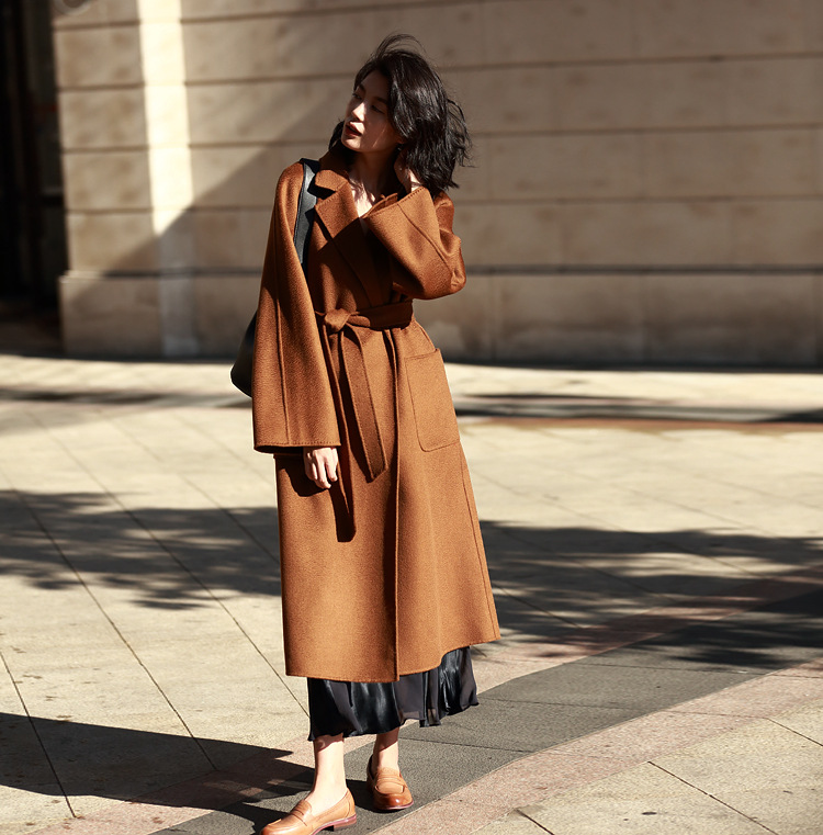 올링젠틀 여성용 롱 코트 플랫 칼라 재킷 패션 패치 포 - Women'S Fashion Long Coat 리뷰 및 가격