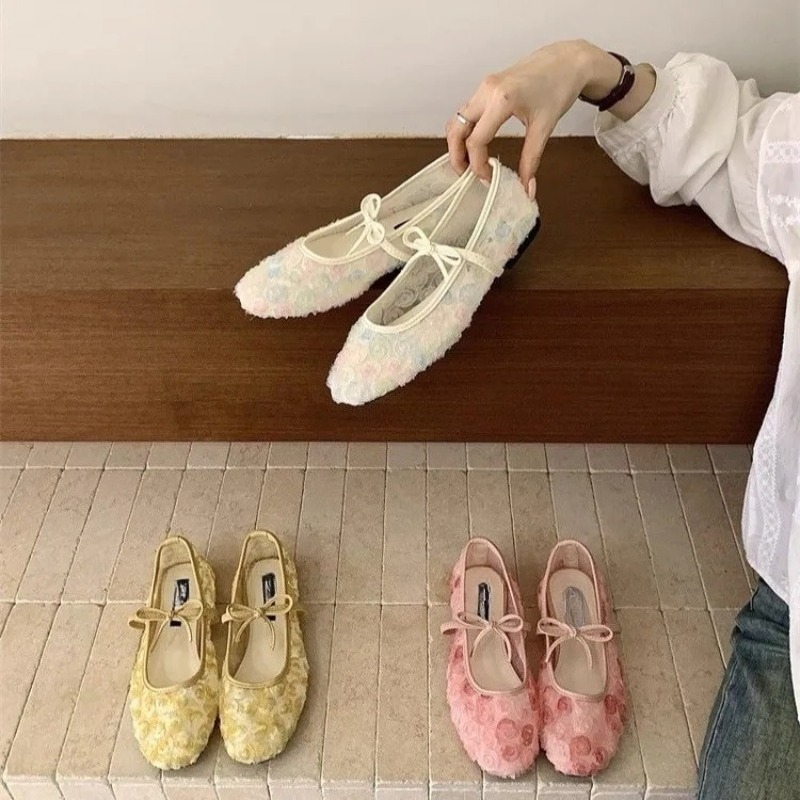 부드러운 뉴 차이니즈 로즈 메쉬 메리제인 슈즈 2026 - Women'S Fashion Spring Summer 2026 리뷰 및 가격