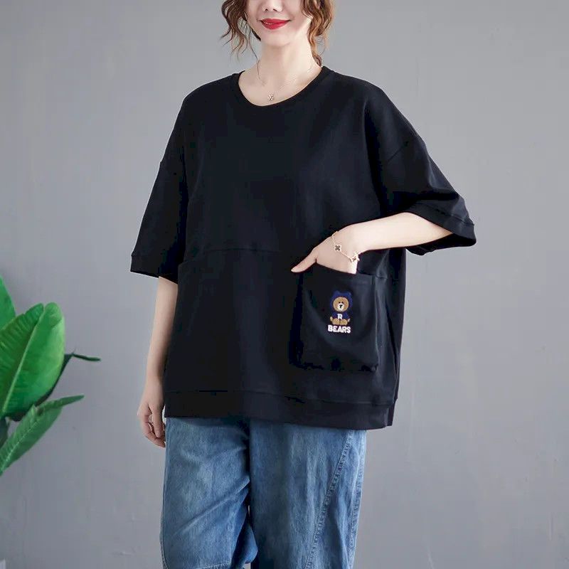 코튼 티셔츠 여성 패션 루즈 티셔츠 포켓 자수 패치워크 - Women'S Fashion Trends 2026 Spring Summer 리뷰 및 가격