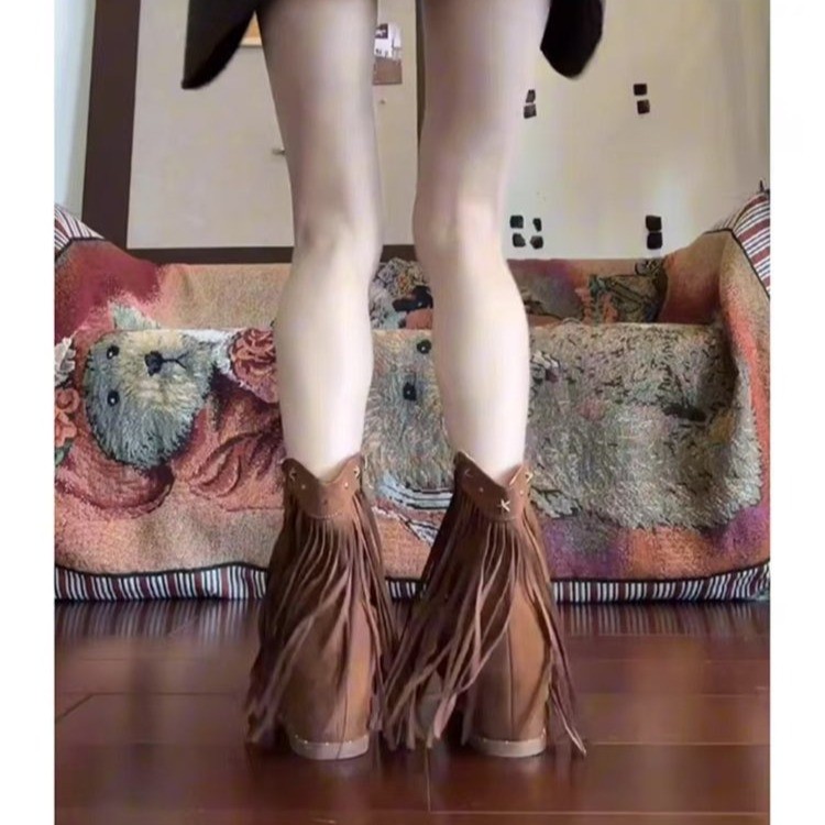 로마 프린지 여성 샌들 여름 새로운 스타일 지퍼 로마  - Women'S Fashion Boots 리뷰 및 가격