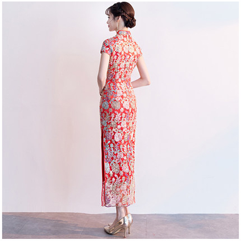 여자 드레스 패션 중국 스타일 우아한 긴 Qipao 웨 - Xxl Women Fashion 리뷰 및 가격