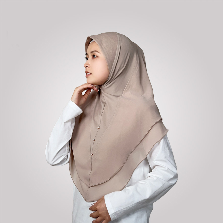 시폰 이슬람 인스턴트 Hijab 여성 더블 레이어 Am - Women'S Fashion Layering 리뷰 및 가격