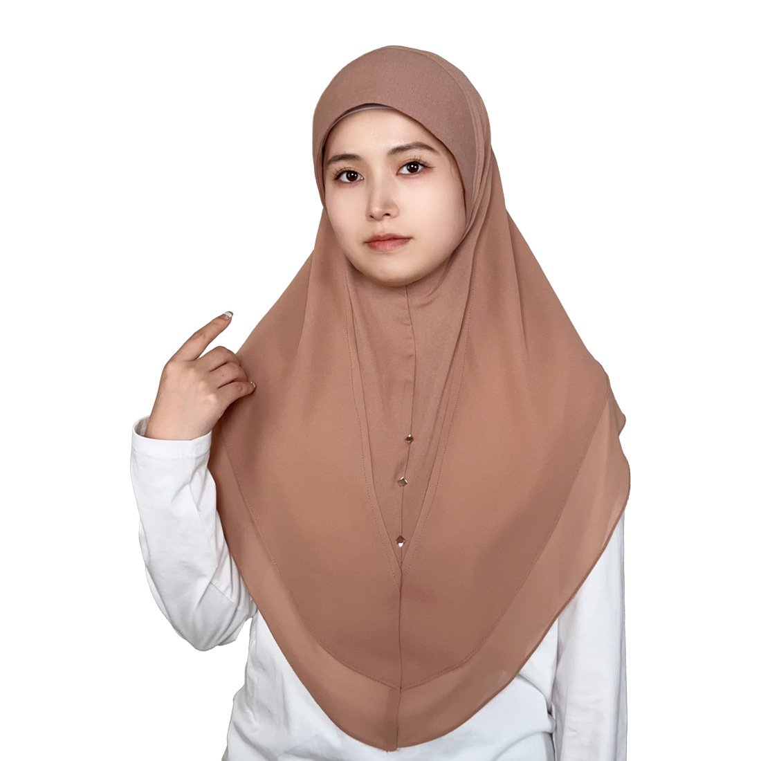 시폰 이슬람 인스턴트 Hijab 여성 더블 레이어 Am - Women'S Fashion Layering 리뷰 및 가격