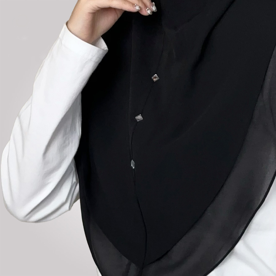 시폰 이슬람 인스턴트 Hijab 여성 더블 레이어 Am - Women'S Fashion Layering 리뷰 및 가격