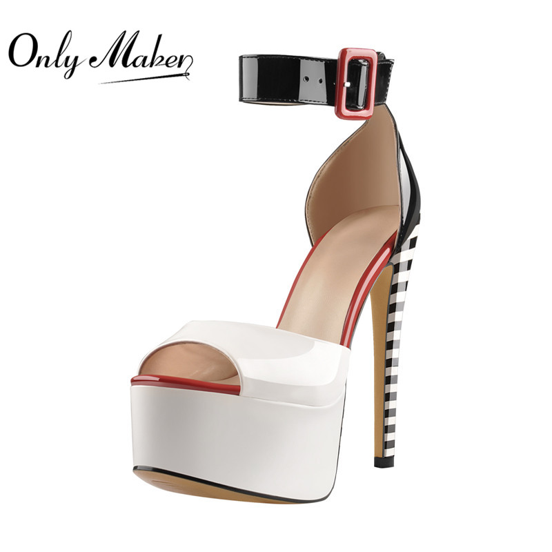 Onlymaker 여성용 플랫폼 샌들, 엿보기 발가락  - Xxl Women Fashion 리뷰 및 가격
