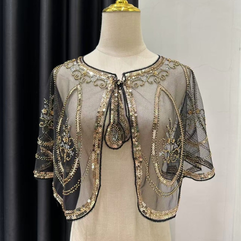 우아한 스팽글 자수 플래퍼 숄 비즈 장식 1920년대  - Women'S Fashion In The 1920S 리뷰 및 가격