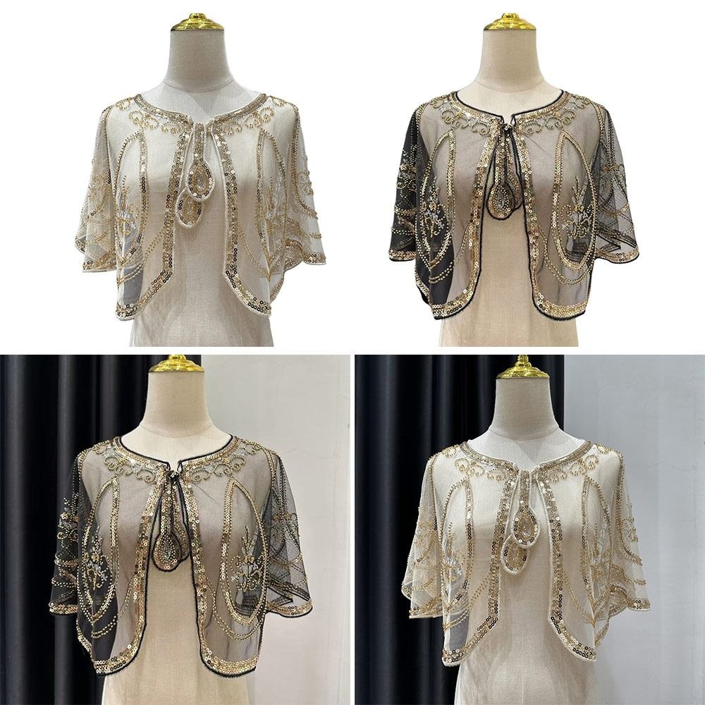 우아한 스팽글 자수 플래퍼 숄 비즈 장식 1920년대  - Women'S Fashion In The 1920S 리뷰 및 가격
