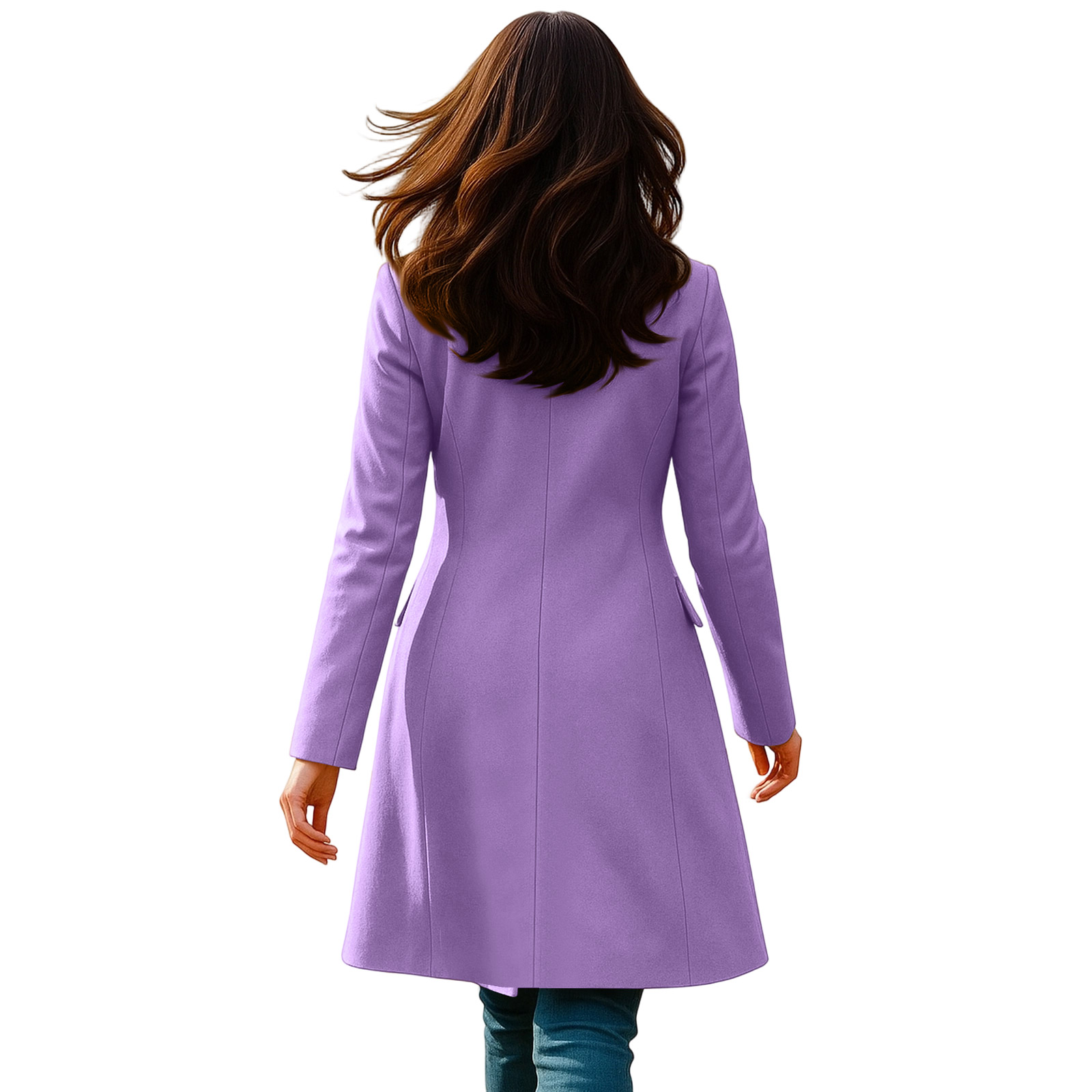 신상 여성 코트 가을 겨울 긴 소매 라펠 브레스티드 트 - Women'S Fashion Long Coat 리뷰 및 가격