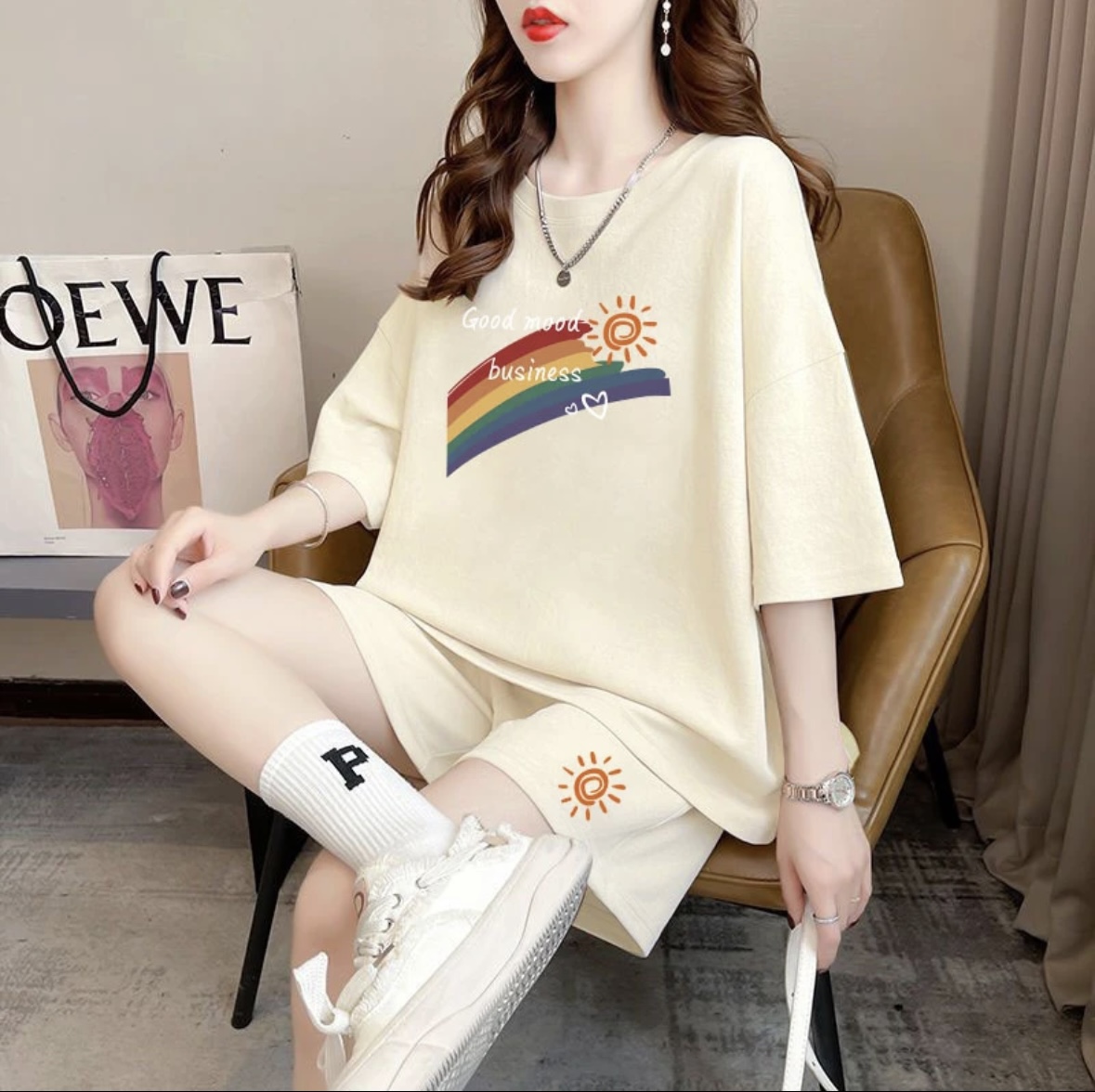 패션 여성 여름 반바지 세트, 스포츠웨어, 오버사이즈  - Women Top Fashion 리뷰 및 가격
